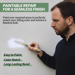 Vinyl Siding Repair Kit – 20 Pieces White Self-Adhesive Siding Patch, PVC Vin…