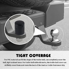 2 5/16 Inch Trailer Hitch Ball Cover, 2-Pack Waterproof and Dustpr Color: 2PCS