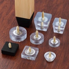 Furniture Rubber Feet with Screws Chair Table Leg Skid Glide Pad Floor Protector