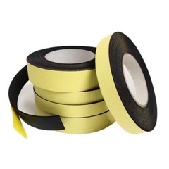 Black EVA Foam Tape Single Sided Self Adhesive Sponge Door Strip Seal 10-100mm