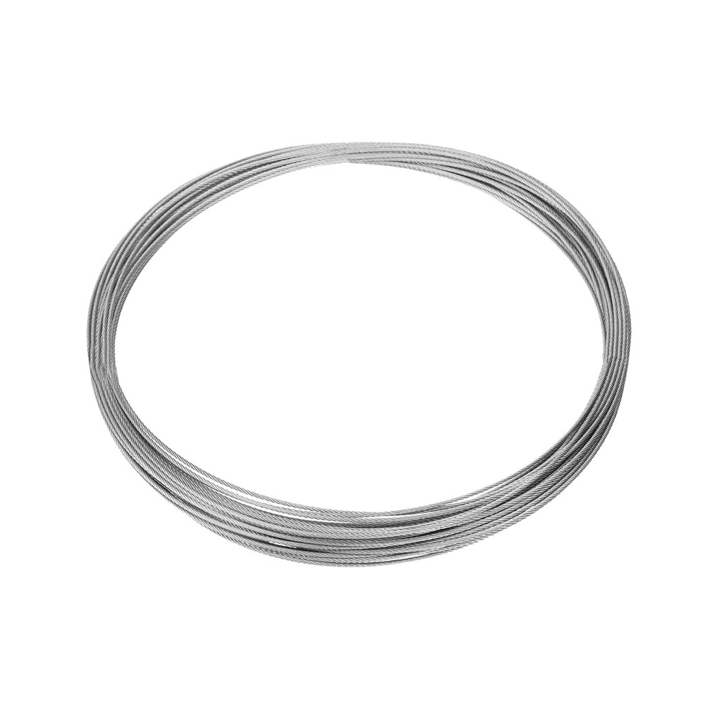 1/16″ (1.5mm) 50ft (16m) 304 Stainless Steel Cable Wire Rope 7 x 7 Strands
