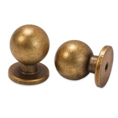 BUKOBYHE 10 Pack Antique Brass Cabinet Handles and Knobs Knob,