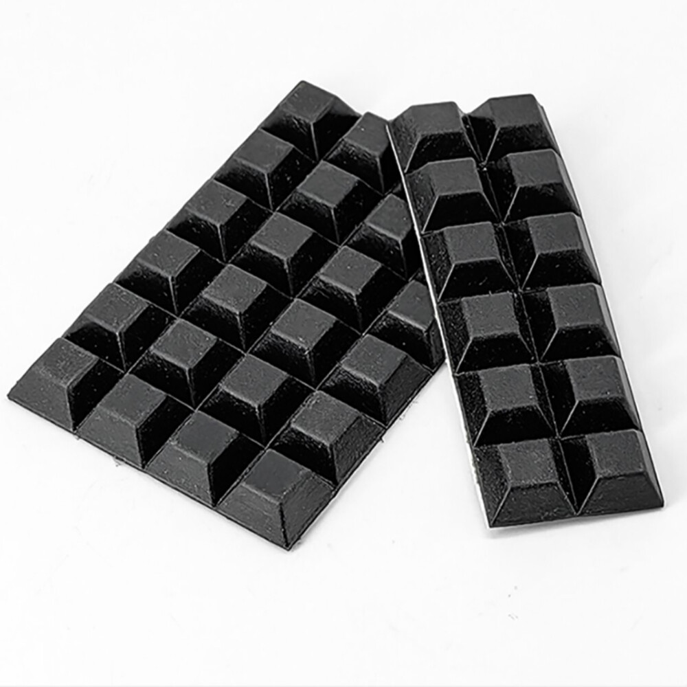 Black Round/Square Self Adhesive Rubber Feet Bumper Stops for Chopping Boards