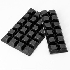 Black Round/Square Self Adhesive Rubber Feet Bumper Stops for Chopping Boards