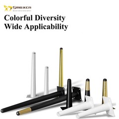 Smaxcn 4Pcs 9 7/8 Inch 25Cm Shiny Gold Metal Furniture Legs Straight Metal