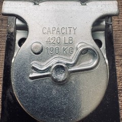 6 Wall/Ceiling Mount Pulley 1 1/2″ 420lb Zinc Plated Crown Bolt