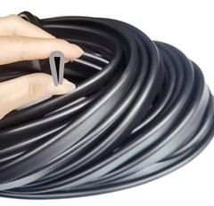 U-Shaped Rubber Sealing Strip Flat/Round Bottom Edging Trim Seal Protector Strip