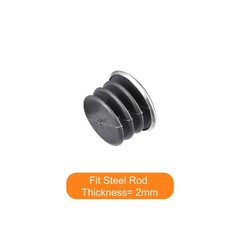 Post End Cap Cover, 16pcs 25mm Fence Post Cap Round Tube Cover Insert, 21x18mm