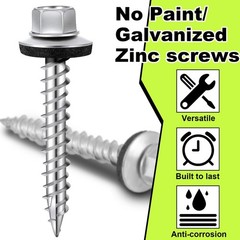 Metal Roofing Screws (1000) #10 x 1-1/2″ Zinc Hex × 1-1/2”,