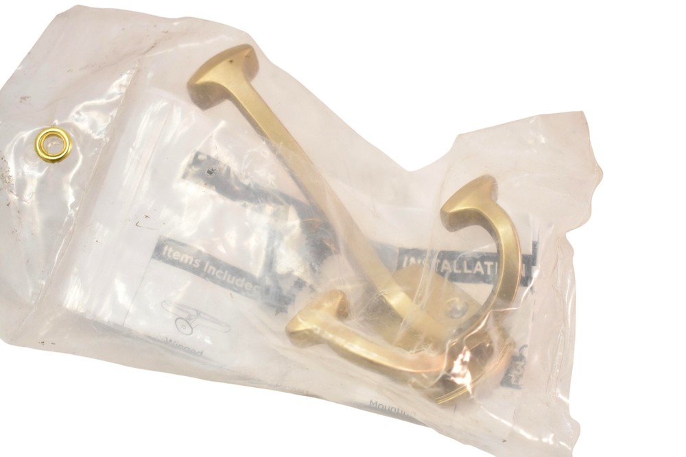 Amerock 4-9/16in Wall Hook H37004CZ Champagne Bronze Coat Bracket Traditional