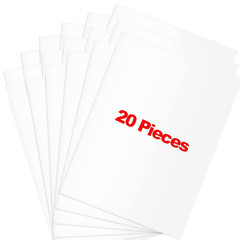 20 Pieces Vinyl Siding Repair Kit, White Self-Adhesive Vinyl Siding Patch Kit fo