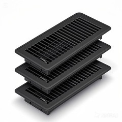 4 x 10 Floor Register Black Floor Vent Cover for Home Heavy Duty Metal Air Ve…