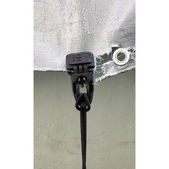 EASYKLIP 25101 Bag Midi Clip-Black, 220Lbs Capacity, Tarp, Netting, 1/4″ Thick,