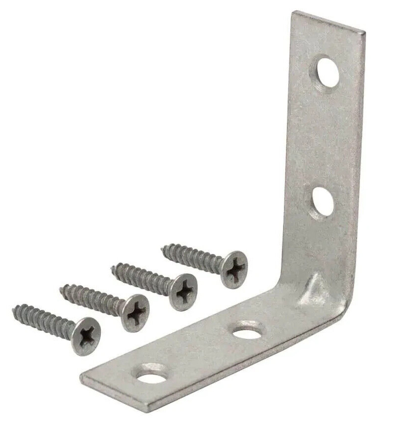 Everbilt 1-1/2 in. Galvanized Steel Corner Brace (4-Pack) 15319