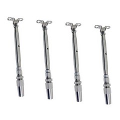 4PC T316 SS 3/16″ Cable Deck Toggle Swageless Turnbuckle for Marine Railing/Boat