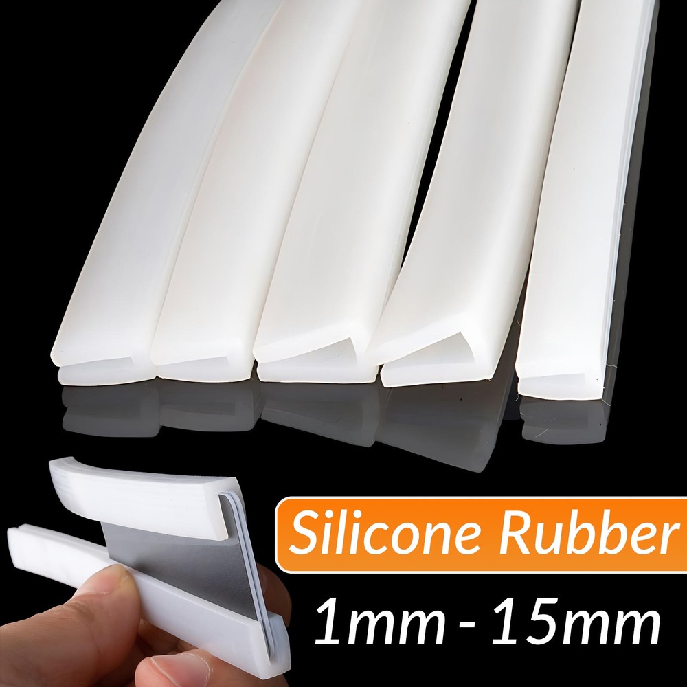 Silicone Rubber U Channel Seal Edge Trim Protection Seal Sealing Strip 1mm-15mm