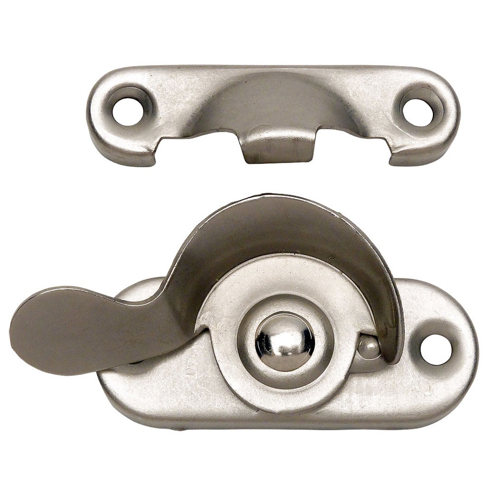 Designers Impressions Satin Nickel Window Sash Lock: 53713