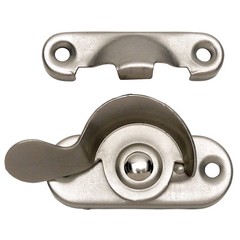 Designers Impressions Satin Nickel Window Sash Lock: 53713
