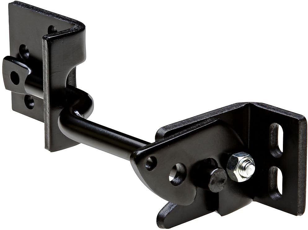 National Hardware 8 in Adjust-O-Matic Heavy Duty Gate Latch – Black Steel