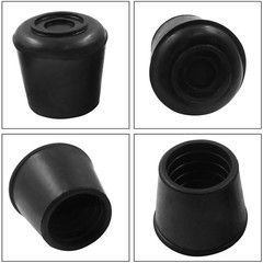 Auvotuis 16Pcs 1 Inch 25Mm Chair Leg Tips Caps Round Rubber Non-Slip Folding