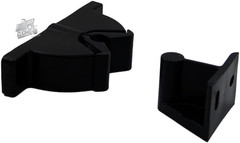 Door Stop Piranha Clamp Door Lock Floor Wall Shutters Resin Black