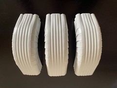 Gutter Downspout Elbow 2×3 “A” Style White Aluminum 3 Pack “NEW”