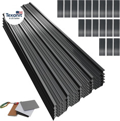 Metal Roofing Panels, L45.2×W17.72 Inch Corrugated Galvanized Steel Metal Roof P