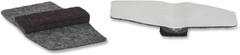 Lorell LLR49319 Wrap around Floor Savers, Gray (Pack of 16)