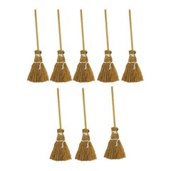 8pcs Mini Brooms Wizard Flying Broom Miniature Brooms for Crafts