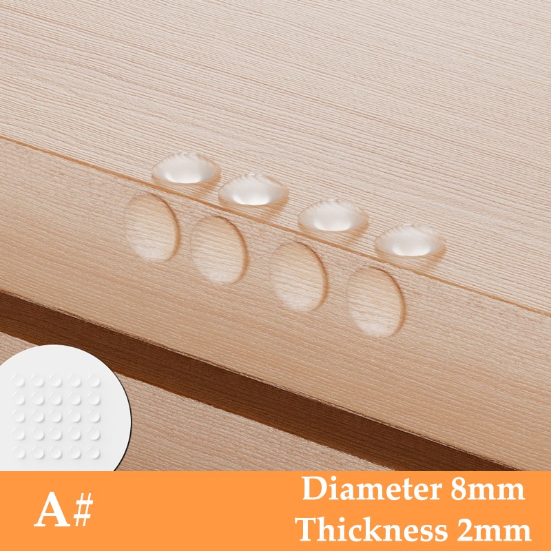 Silicone Feet Self Adhesive Anti-Slip Clear Bumper Stops Sticky Door Buffer Pads