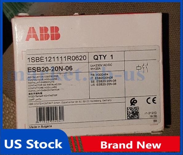 ABB ESB2020N06 ESB20-20N-06 230V DC/C.A. Modular Contactors-