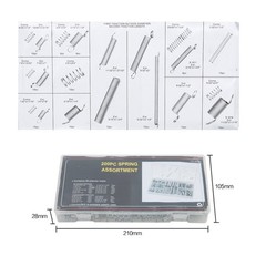200 PCS Spring Set Kit Small Assortment Extension Springs Mechanical