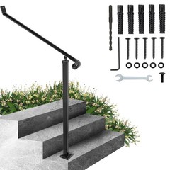 Handrails for Outdoor Steps 1-2 Step Railings Wrought Iron Handrail Stair Railin