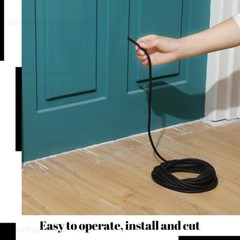 Black EPDM Rubber Foam Sealing Strip Round Bar For Cabinet Door Seal 1.5mm~50mm