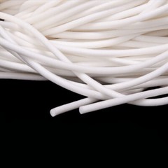 Silicone Rubber Cord O Ring Cord White Seal Foamed Sponge Dia 1mm 2mm 3mm ~ 20mm