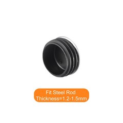 Post End Cap Cover, 10pcs 50mm Fence Post Cap Round Tube Cover Insert, 48x24mm