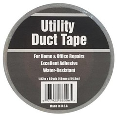 Duct Tape 2″ x 60 yard Roll Gray Silver Easy Tear Strong Hold 1, 4 or 12 pack