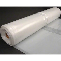 Husky 20′ x 100′ 10 MIL Clear Plastic Sheeting – Moisture Barrier – Made in USA