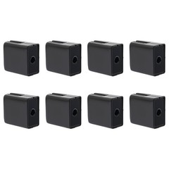 Glass Clamp Set of 8 Black 8-10mm Square For Glass Door Panel Mounting Hardware