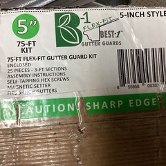 Best-1 Gutter Guards Gutter Guards and Strainers 3’L X 5″ W Flex Fit Alum. 25pc