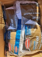 Case Of 13 Dynamic 00035 #1 1Lb Bag New White Cotton Knit Wiping Cloth
