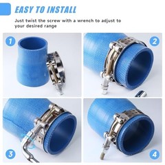 12Pack 2.25″ T Bolt Hose Clamps – 2.50 – 2.83 inches 12pcs t bolt hose clamp