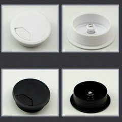 50/53/60/80mm PC Computer Desk Plastic Grommet Table Cable Tidy Wire Hole Cover