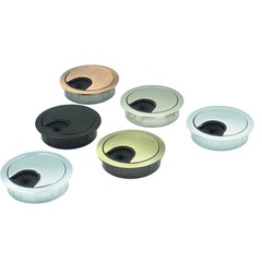6 Pcs Desk Grommet Cable Caps Zinc Alloy Cord Organizer Cover for Computer Desk