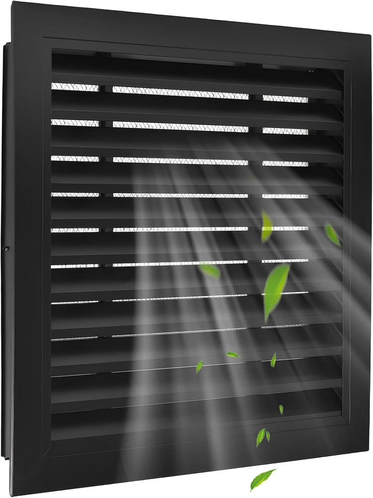 18″ X 18″ Aluminum Gable Vent with Screen, Never Rust Gable Vents for Shed，Reduc