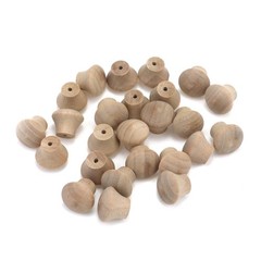 HNGSON 25Pcs Mini Handle Knobs Wood Drawer Knob Cabinet Hardware