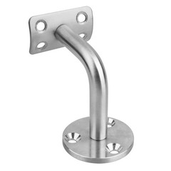 8 PCS Staircase Handrail Brackets Round Wood Metal Wall Mount 304 Stainless