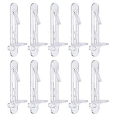 Plastic Locking Shelf Pins, 20pcs Shelf Pegs Fit 5mm Hole 20mm Thick Shelf