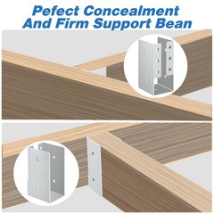 Gawicpy Concealed Stainless Steel Joist Hangers 10-30Pcs 2X6 4X6 4X8 Screws