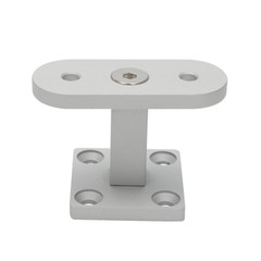 2PCS Modern Straight Handrail Support Bracket Screw Newel Post Aluminum Billet